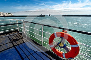 The white cliffs of Dover in Kent, GreatBritain, England