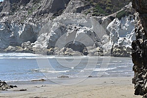 The white cliffs at Pismo Beach.
