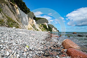 White cliffs of RÃ¼gen at the Baltic coast, Jasmund national park, Germany