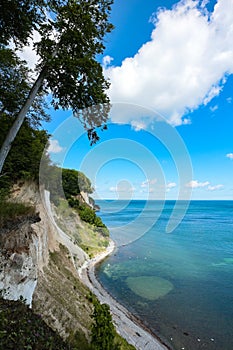White cliffs of RÃ¼gen and the Baltic coast, Jasmund National Park, northern Germany