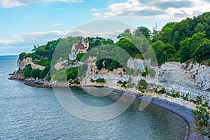 White cliffs of Stevns Klint in Denmark