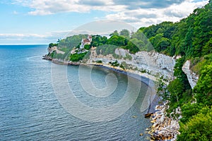 White cliffs of Stevns Klint in Denmark