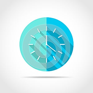 Clock icon. Vector illustration.