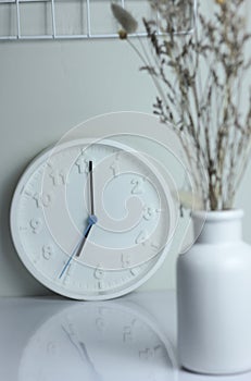 White clock