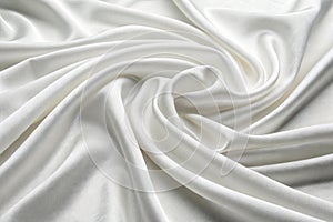 White cloth background with soft waves
