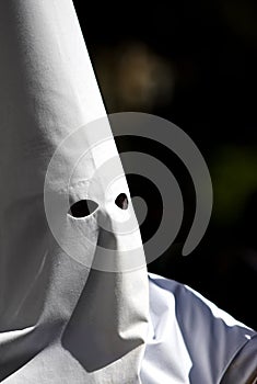 White Cloth Mask of Spanish Holy Week