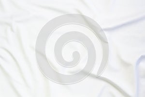 White cloth with soft waves abstract background