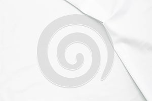 White cloth with soft waves abstract background