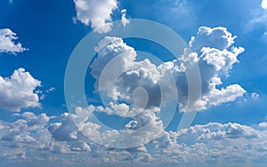 White cloud and blue sky for background concept