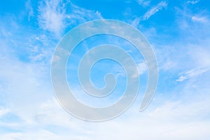 white cloud and blue sky background image