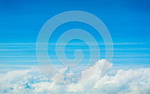 white cloud and blue sky background image