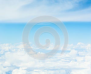 white cloud and blue sky background image