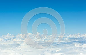 white cloud and blue sky background image