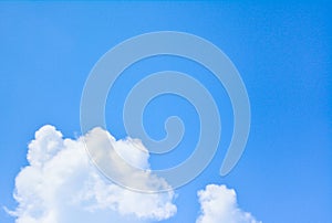 white cloud and blue sky background image