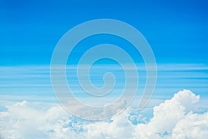 white cloud and blue sky background image