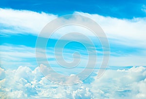 white cloud and blue sky background image