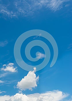 white cloud and blue sky background image