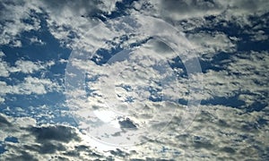 Cloud blue sky.Cloud.Single cloud in the blue sky.Lucky cloud.