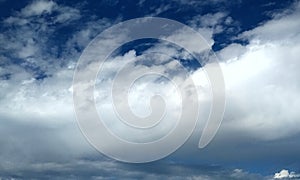 Cloud blue sky.Cloud.Single cloud in the blue sky.Lucky cloud.