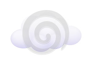 White cloud in bubble shape, realistic game and meteorology element photo