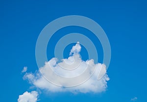 White cloud group on sky