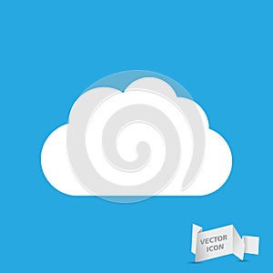 White cloud icon