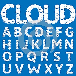 White Cloud letters