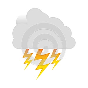white cloud ray icon