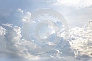 White clouds background texture pattern