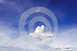 White Clouds on the blue sky