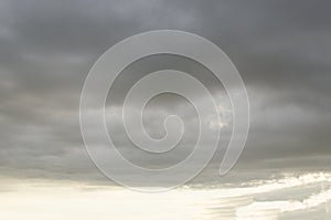 White clouds on a blue sky. Background