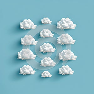 White clouds on blue sky for design creative version ailable in clouds gallery
