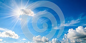 Ozone Layer Preservation concept with white clouds