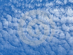 White clouds texture pattern in beautiful blue sky