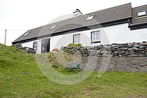 White coastal seaside cottage