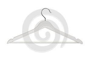 White coat hanger on white