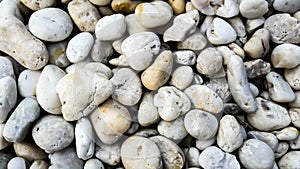 White cobble stones.