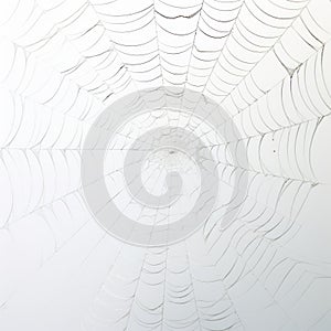 White Cobweb: Textured Surface Layers With Translucency And Minimalist Compositions photo