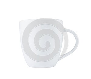 White Coffee Cup (Ceramic or Porcelain) isolated on white