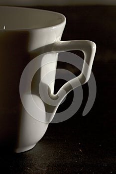White coffee cup isolated