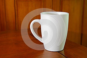 White coffee mug