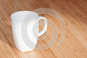 White coffee mug