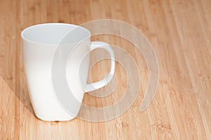 White coffee mug