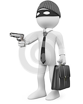 White-collar criminal with a gun