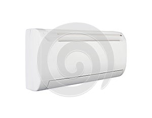 White color air conditioner machine isolated