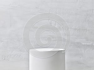 White color cilinder shaped stand