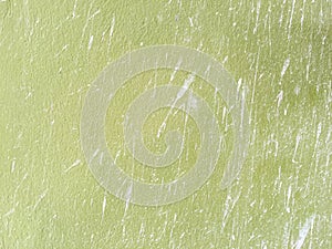 White colour splashing on green concrete or cement wall texture, Abstract background, Process building house concept