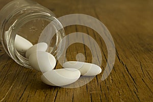 White wedding comfits