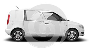 White commercial combi car photo