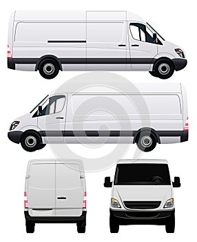 White Commercial Van